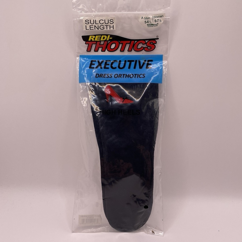 Redi-Thotics Executive Dress Orthotics High Heels Size‎ C Men 8-8.5 Women 9-9.5